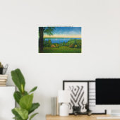 州ハイウィシーシーニックビューオブオワスコレイク ポスター (ホームオフィス)