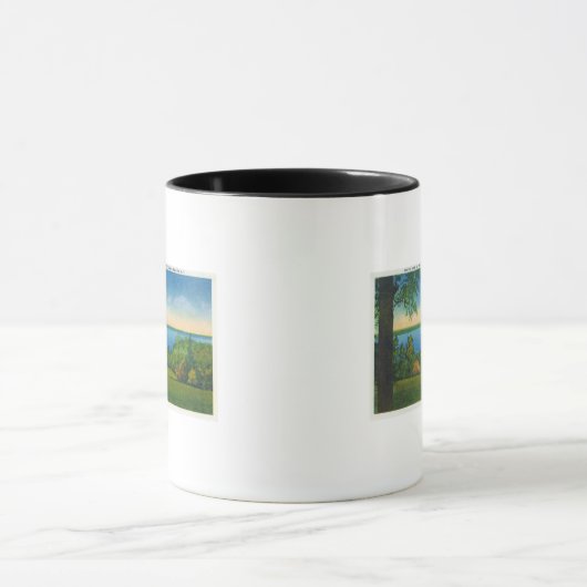 州ハイウィシーシーニックビューオブオワスコレイク マグカップ (中央)