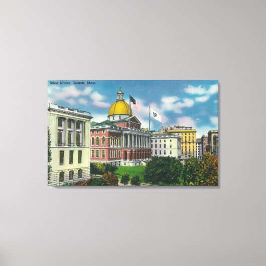 州ハウスの外観 キャンバスプリント (正面)