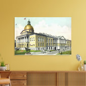 州ハウスの外観# 2 キャンバスプリント (インサイチュ (リビング))