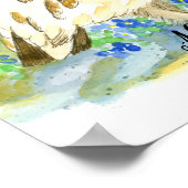 州バードオブアラスカヤナギ ポスター (角)