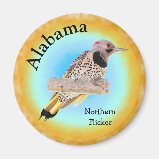 州バードオブアラバマ マグネット (正面)