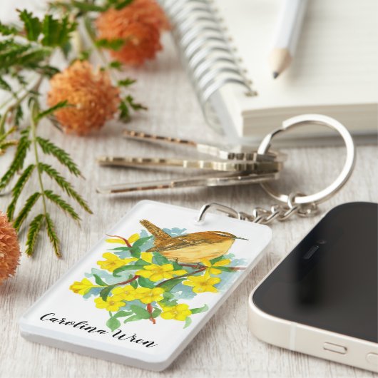 州バードオブサウスカロライナ州ウォレン・ジェサミン キーホルダー (正面右)