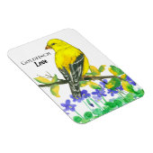 州バードオブニュージャージーアメリカンゴールドフィンチラブ マグネット (右側)