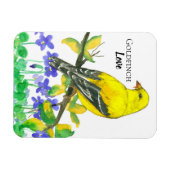 州バードオブニュージャージーアメリカンゴールドフィンチラブ マグネット (横)