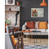 州バードコレクション、（鳥）ショウジョウコウカンチョウ、カスタマイズ可能 ポスター