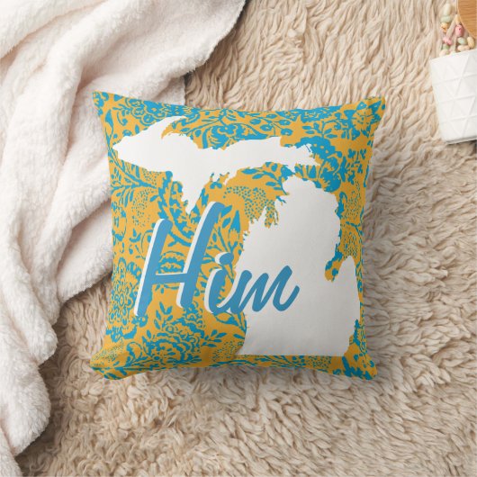 州パーソナライズされたフローラ又は任意のカラー枕 クッション (ブランケット)
