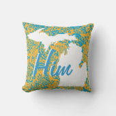 州パーソナライズされたフローラ又は任意のカラー枕 クッション (正面)