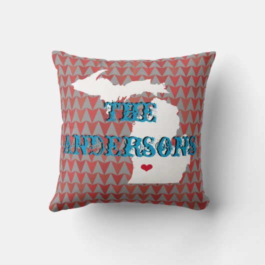 州パーソナライズされたフローラ又は任意のカラー枕 クッション (裏面)