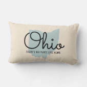 州パーソナライズされた装飾用クッション – オハイオ ランバークッション (裏面)