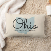 州パーソナライズされた装飾用クッション – オハイオ ランバークッション (ブランケット)