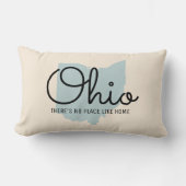 州パーソナライズされた装飾用クッション – オハイオ ランバークッション (正面)