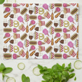 州フェアカーニバルフードナチョスコットンキャンディ キッチンタオル (折り畳み)