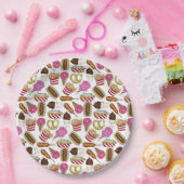 州フェアカーニバルフードナチョスコットンキャンディ ペーパープレート (パーティー)