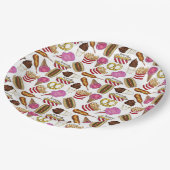 州フェアカーニバルフードナチョスコットンキャンディ ペーパープレート (アングル)