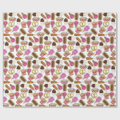 州フェアカーニバルフードナチョスコットンキャンディ ラッピングペーパー (フラット)