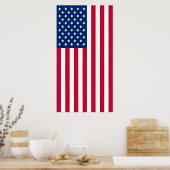 州フラグの正しい垂直統一された表示 ポスター (キッチン)