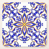 州フランスのの スクエアペーパーコースター (正面)