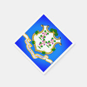 州フラージオブコネチカット紙パーティーナプキンス スタンダードカクテルナプキン (角)