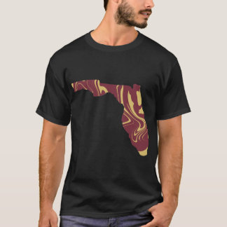 州フロリダガーネットと金ゴールド Tシャツ