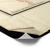 州ミネソタヴィンテージ地図 ポスター (角)