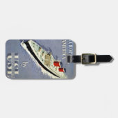 州ラインのヴィンテージ統一された旅行ポスター ラゲッジタグ (正面横)