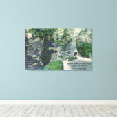 州公園入口トンネルと歩道橋 キャンバスプリント (インサイチュ (ウッドフロア))