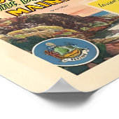 州内の国立公園の一統一された覧 ポスター (角)