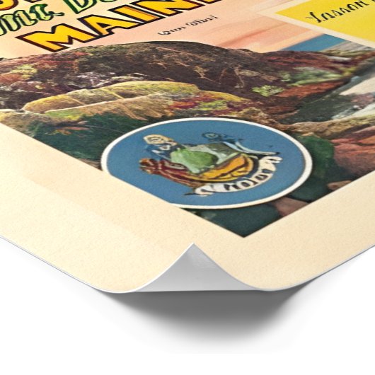 州内の国立公園の一統一された覧 ポスター (角)