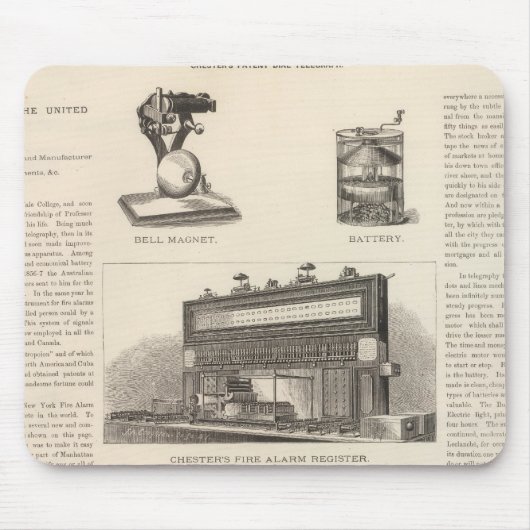 州内の電信統一された マウスパッド (正面)