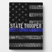 州動揺してトルーパー警察旗 フォトプラーク (正面)