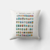 州名簿の統一されたヴィンテージ  クッション (裏面)