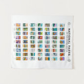 州名簿の統一されたヴィンテージ タペストリー (正面(横))