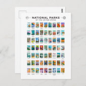 州名簿ヴィンテージ統一されたの国立公園 ポストカード (正面/裏面)