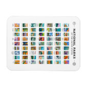 州名簿ヴィンテージ統一されたの国立公園 マグネット (横)