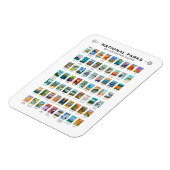 州名簿ヴィンテージ統一されたの国立公園 マグネット (左側)