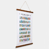 州名簿ヴィンテージ統一されたの国立公園 吊り下げ型タペストリー