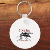 州名 – 州鳥の追加 キーホルダー (正面)