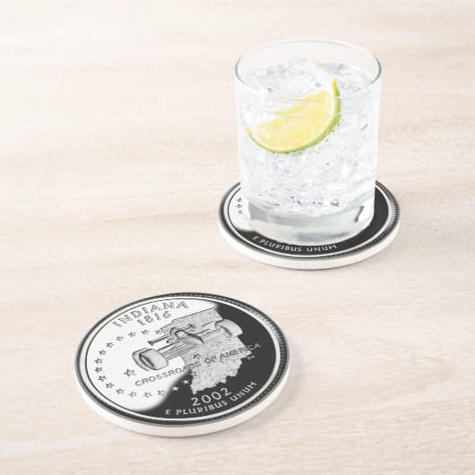 州四半期インディアナ逆側フェイク コースター (側面)