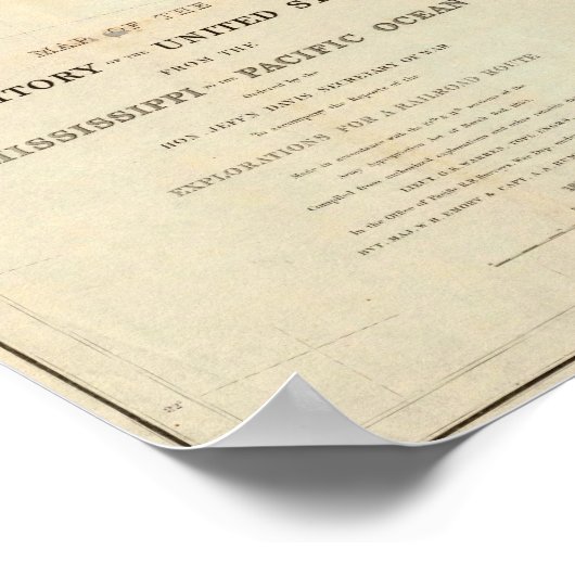 州国の地図統一された ポスター (角)