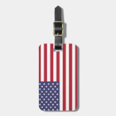 州国統一された旗 – 米国国旗 ラゲッジタグ (正面縦)