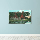 州師範学校の外観 キャンバスプリント (インサイチュ (ウッドフロア))