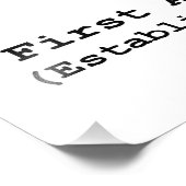 州憲法の統一された第1改正 フォトプリント            (角)