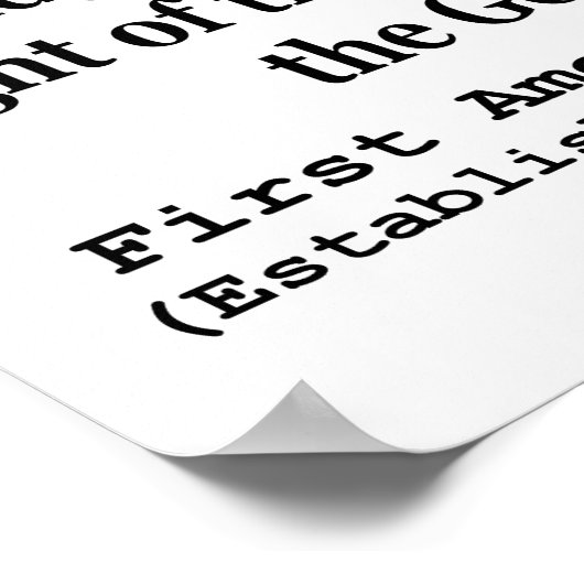 州憲法の統一された第1改正 ポスター (角)