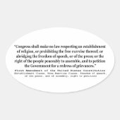 州憲法の統一された第1改正 楕円形シール (正面)