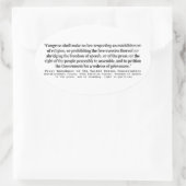 州憲法の統一された第1改正 楕円形シール (バッグ)