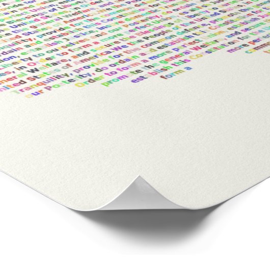 州憲法ポスタ統一されたーへの前文 ポスター (角)