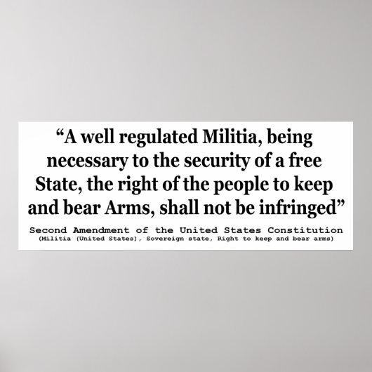 州憲法第統一された二改正 ポスター (正面)