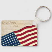 州憲法統一された米国国旗 キーホルダー (正面)