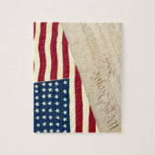 州憲法統一された米国国旗 ジグソーパズル (縦)